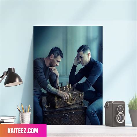 louis vuitton messi and ronaldo|messi ronaldo chess poster.